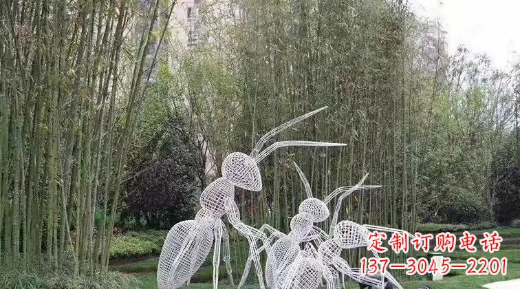不銹鋼藝術螞蟻雕塑