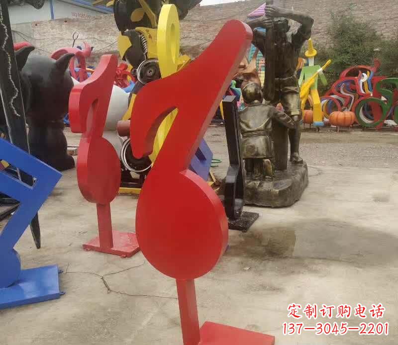 不銹鋼音符雕塑 