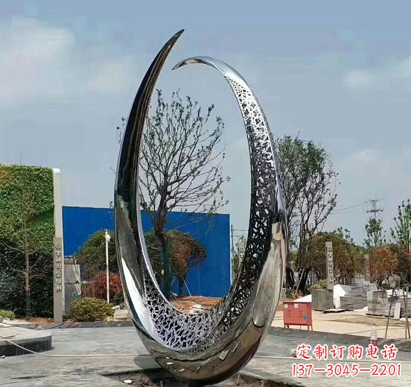 不銹鋼圓環創意雕塑