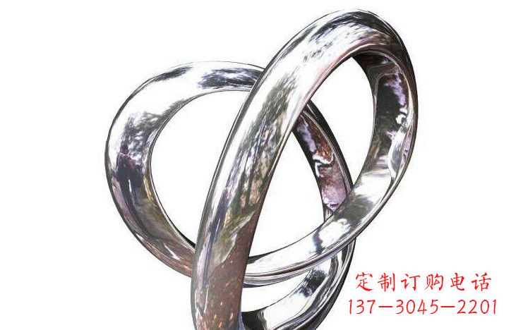 不銹鋼圓環雕塑222