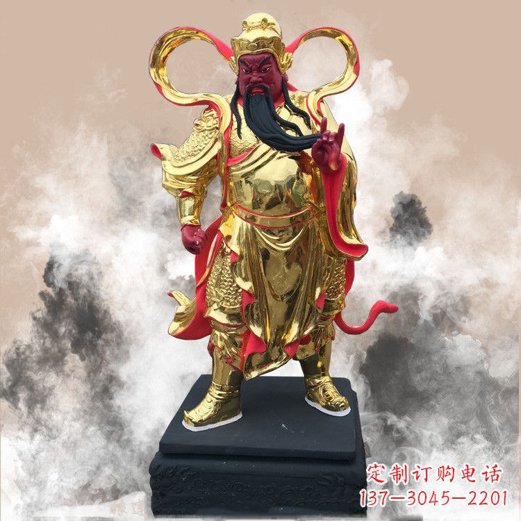 彩繪關(guān)公佛像