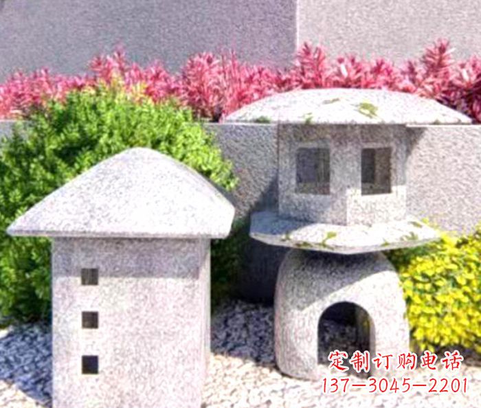 草坪大理石雕塑石燈