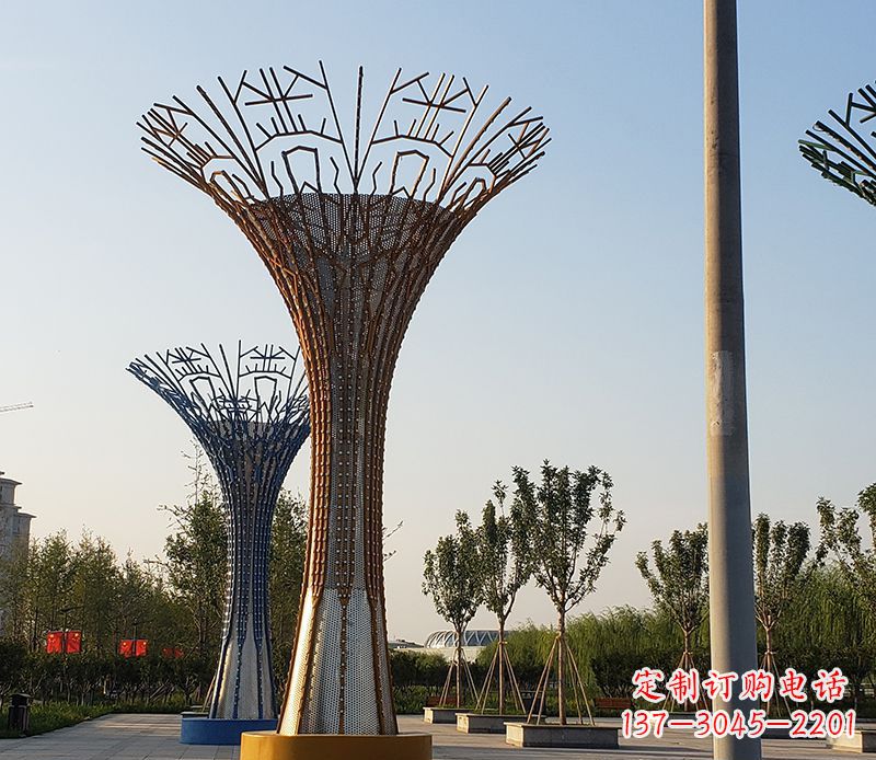 城市景觀的點(diǎn)綴——不銹鋼樹葉雕塑 城市景觀的點(diǎn)綴——不銹鋼樹葉雕塑