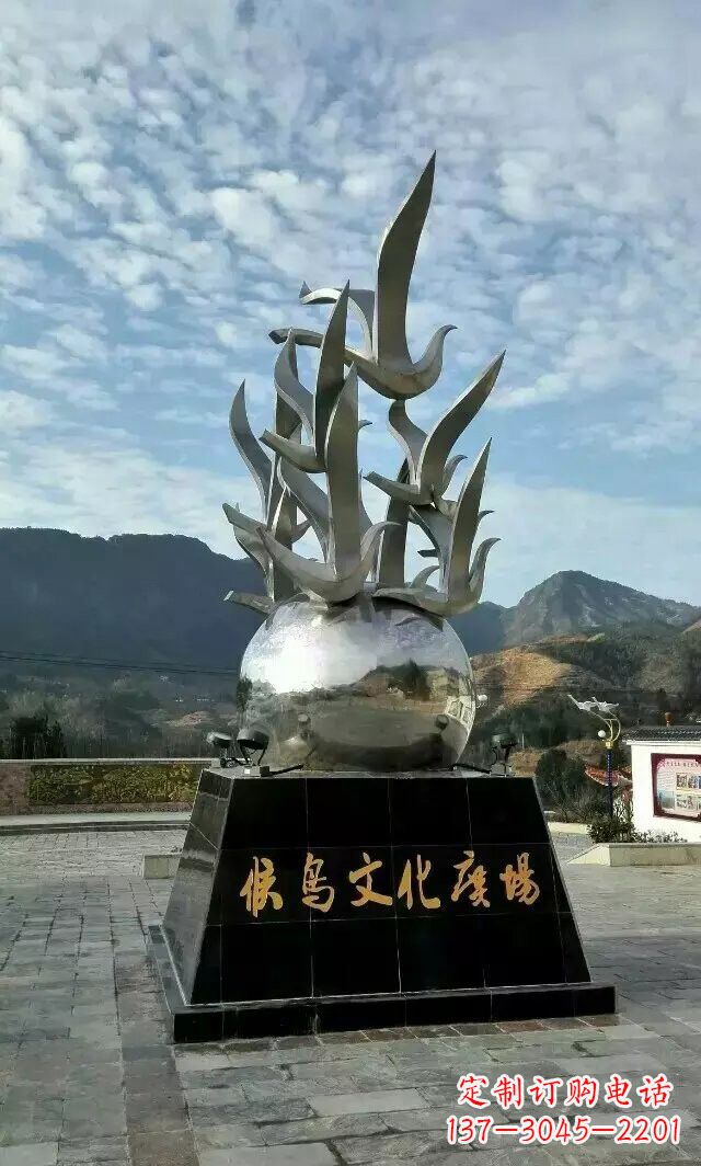 城市不銹鋼候鳥雕塑