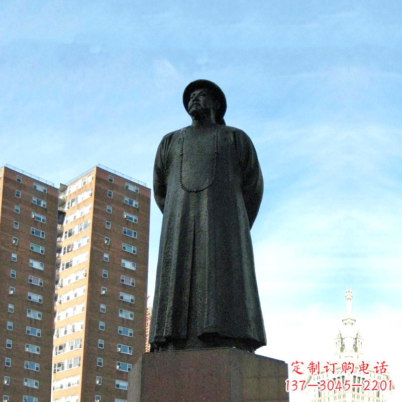 林則徐雕塑標志著城市文化的名人