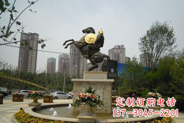 鑄造城市象征——銅馬戰士雕塑