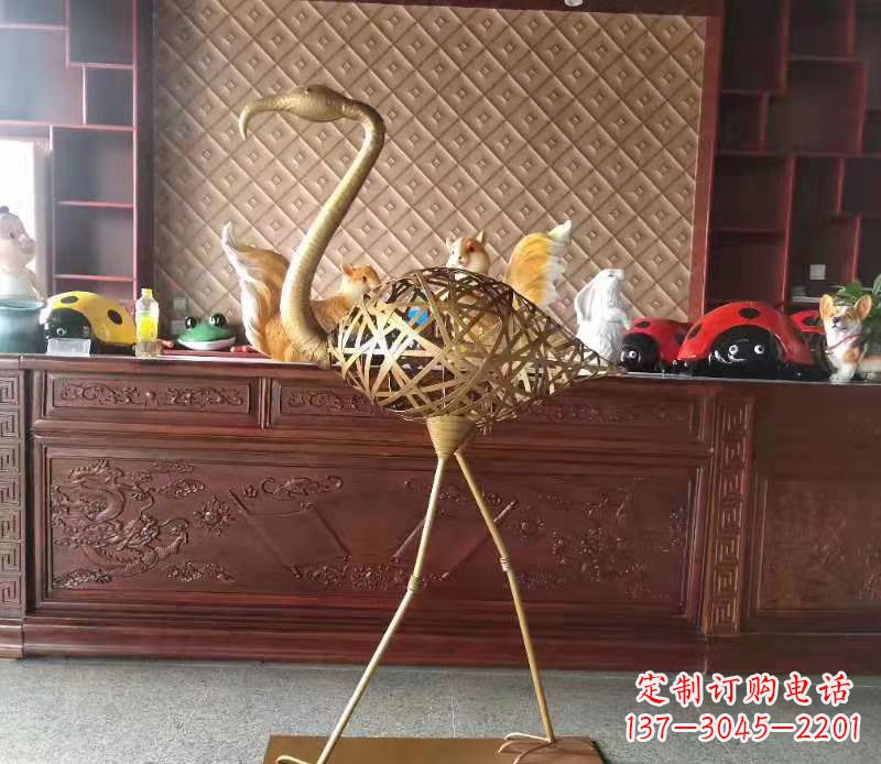 火烈鳥雕塑精美絕倫