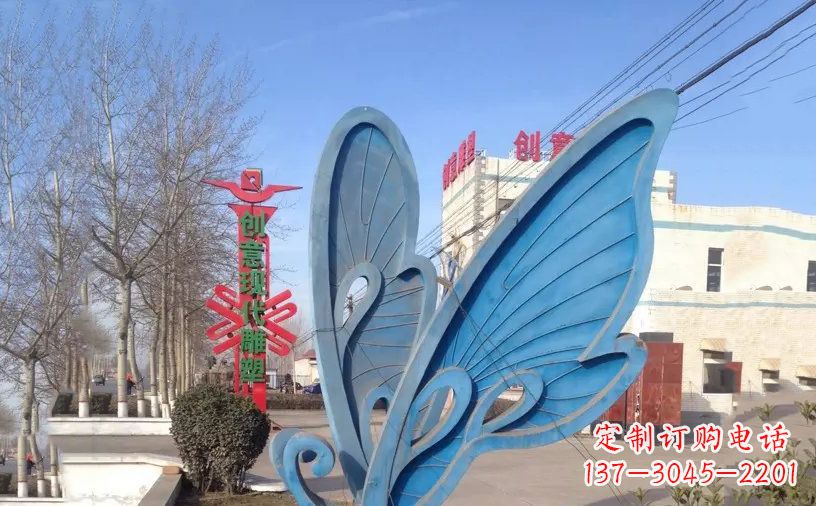 抽象不銹鋼蝴蝶雕塑把美麗永久定格 抽象不銹鋼蝴蝶雕塑把美麗永久定格