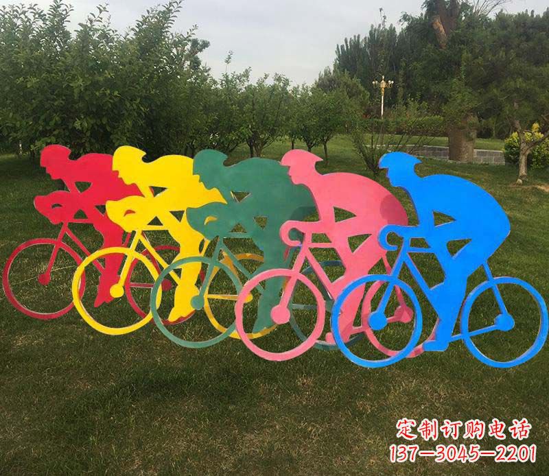 自行車雕塑——展現公園美麗 自行車雕塑——展現公園美麗