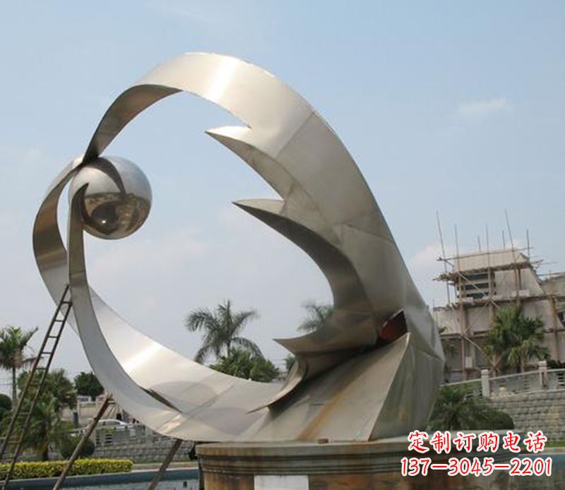 創意不銹鋼景觀雕塑