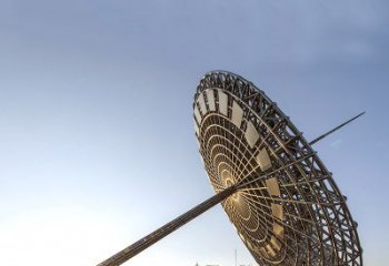 引領城市風采的大型不銹鋼創意日晷雕塑