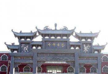 石雕牌樓極致精美的城市藝術