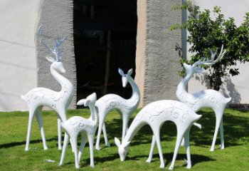 玻璃鋼動物雕塑——給小區園林添彩