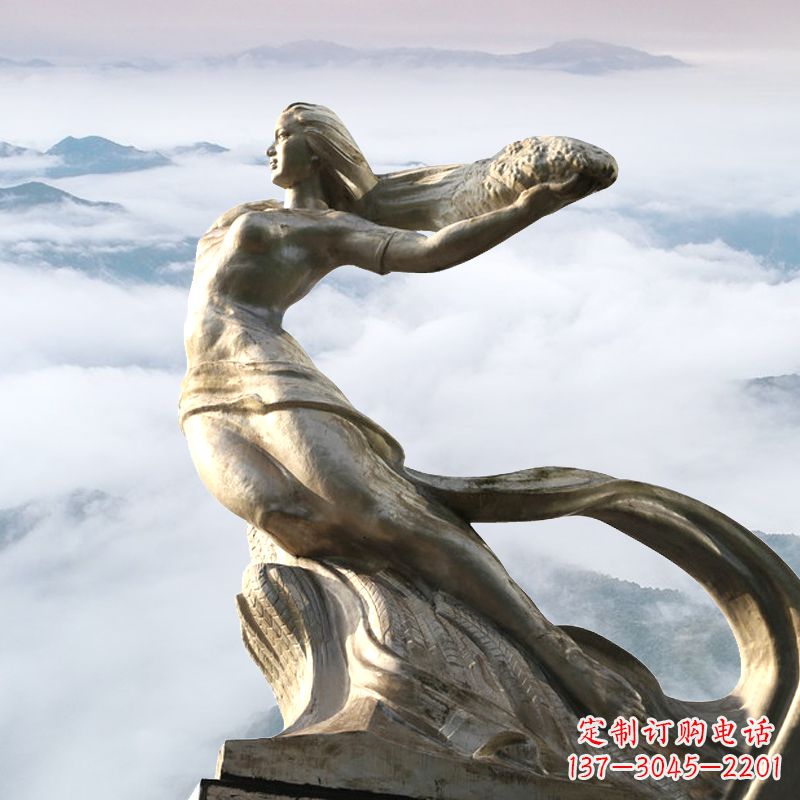 大地之母女媧補天雕塑