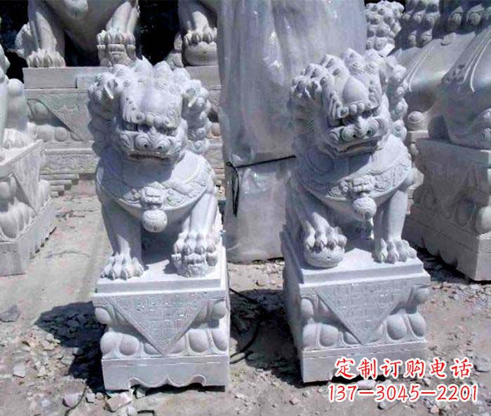 大理石仿古石獅子 (2)