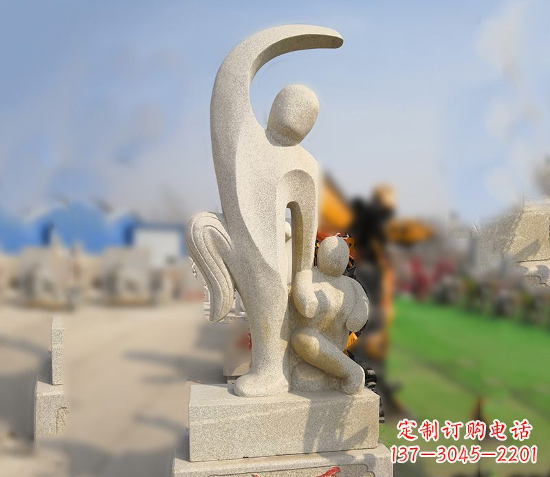 大理石關(guān)愛(ài)人物石雕