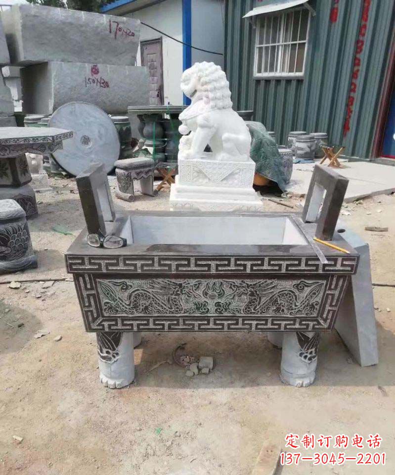 大理石香爐雕塑