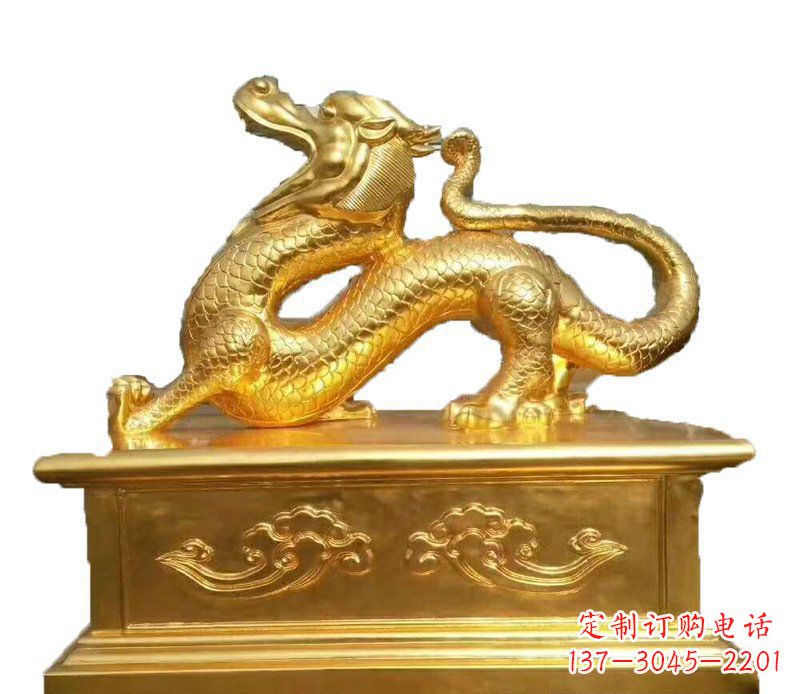 大型廣場中國龍銅雕風(fēng)水?dāng)[件