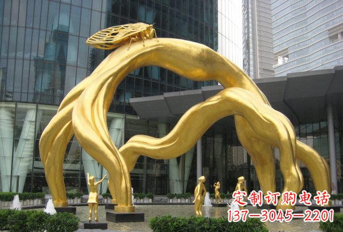 大型樹枝銅雕藝術景觀