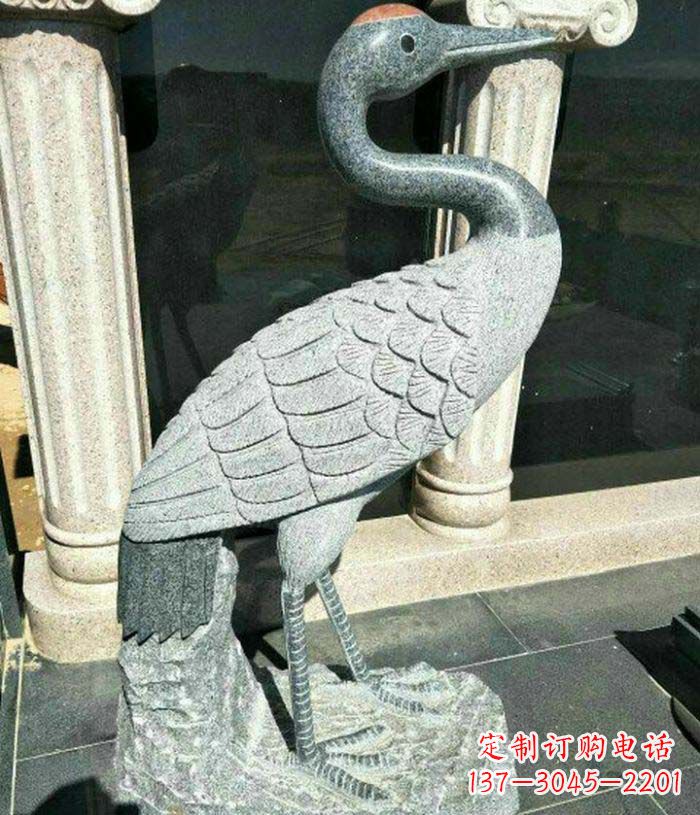 傳統工藝精雕丹頂鶴雕塑 傳統工藝精雕丹頂鶴雕塑