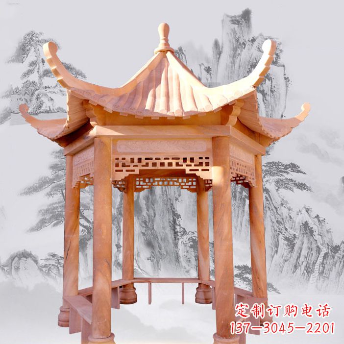 優(yōu)雅大理石雕刻涼亭 優(yōu)雅大理石雕刻涼亭