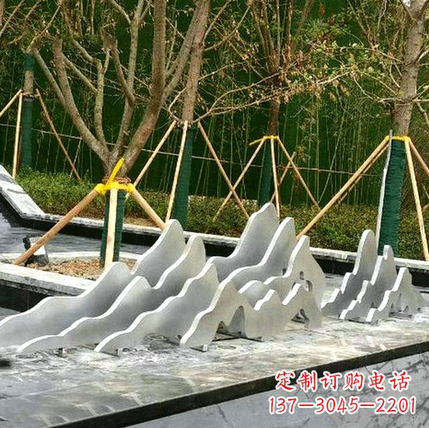 高品質(zhì)室外不銹鋼假山雕塑
