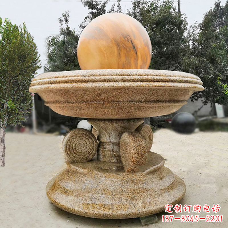 中領雕塑最具創(chuàng)意的電動風水球雕塑