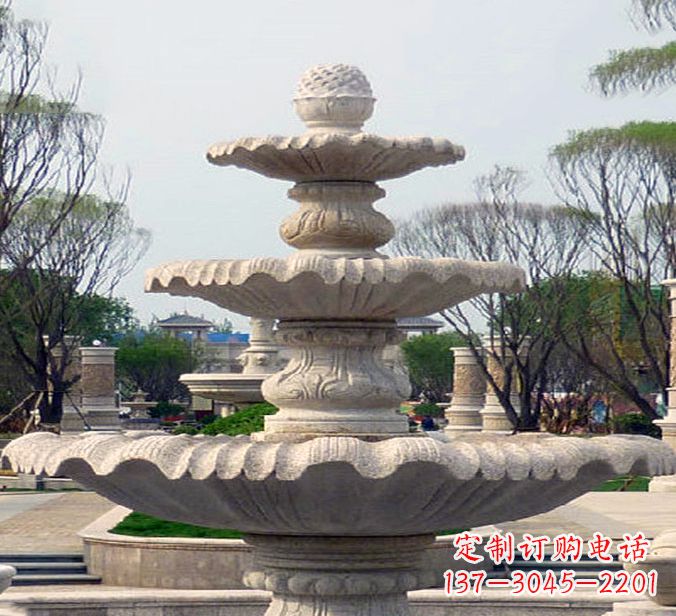 獅子頭花缽雕塑
