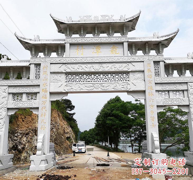 東夏侯石牌坊雕塑專業的定制雕塑制作商 東夏侯石牌坊雕塑專業的定制雕塑制作商