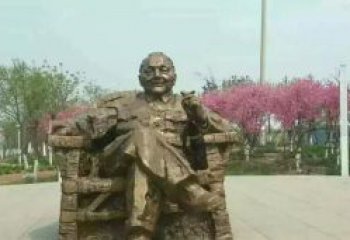 中領雕塑鄧小平坐式銅雕