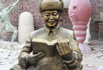 中領雕塑精美雷鋒銅雕塑