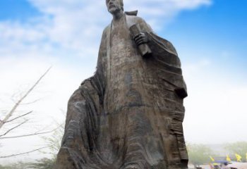 中領雕塑-大型景區景點歷史名人杜甫雕像