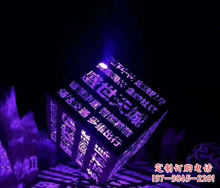 發光不銹鋼字體藝術雕塑