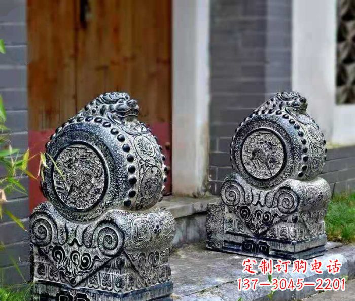 仿古抱鼓石鎮宅石門墩