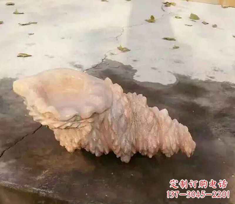 中領(lǐng)雕塑——精美海螺石雕塑