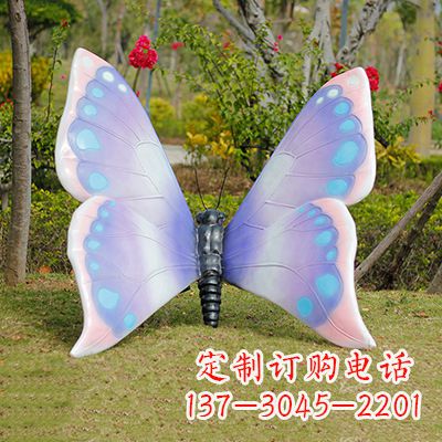仿真蝴蝶_藍粉色款105x100x80