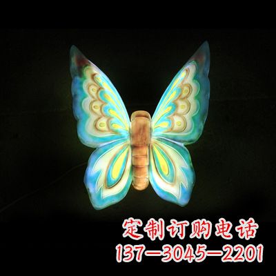 仿真蝴蝶_小號藍色發光款37x48x20