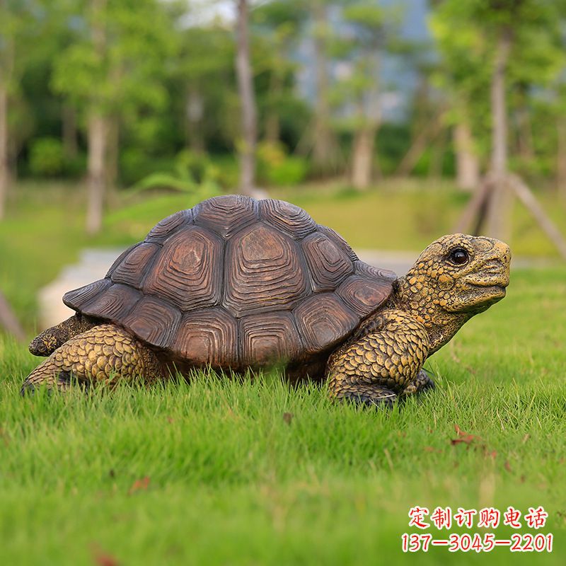 玻璃鋼烏龜雕塑草坪擺件