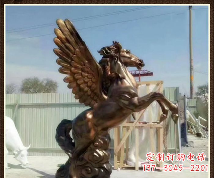 飛馬景觀銅雕