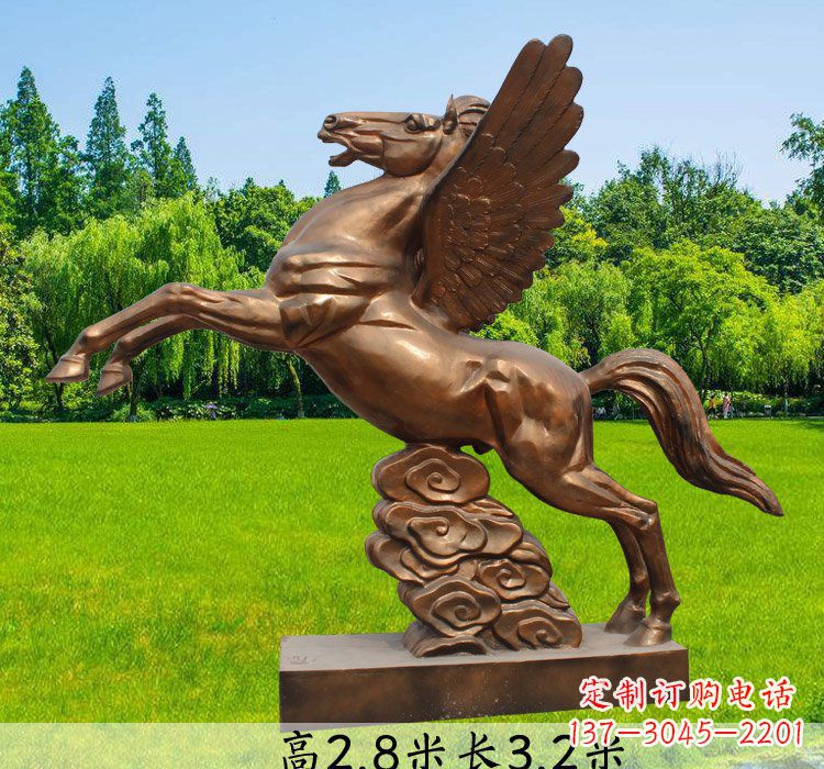 飛馬銅雕222