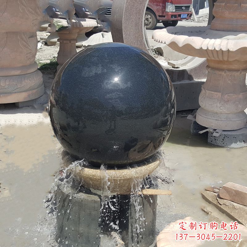 福建風(fēng)水石球雕塑