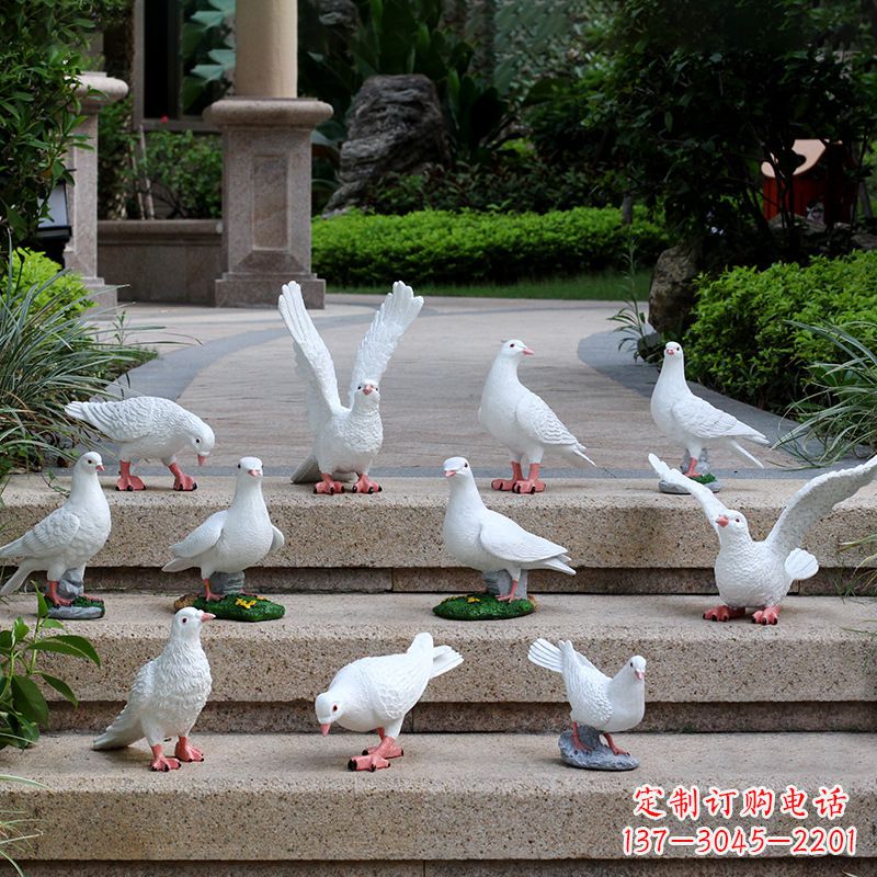 鴿子抽象雕塑