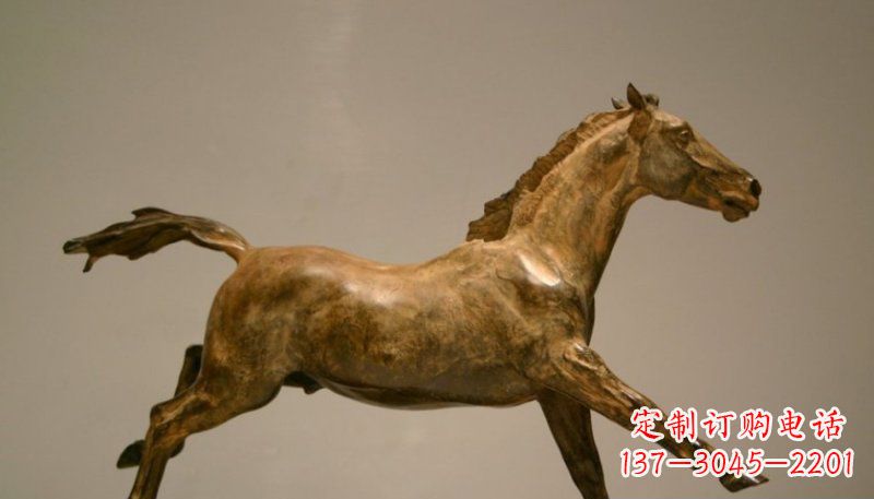 銅雕動物奔跑馬 銅雕動物奔跑馬
