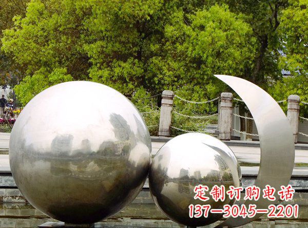 別出心裁不銹鋼地球雕塑