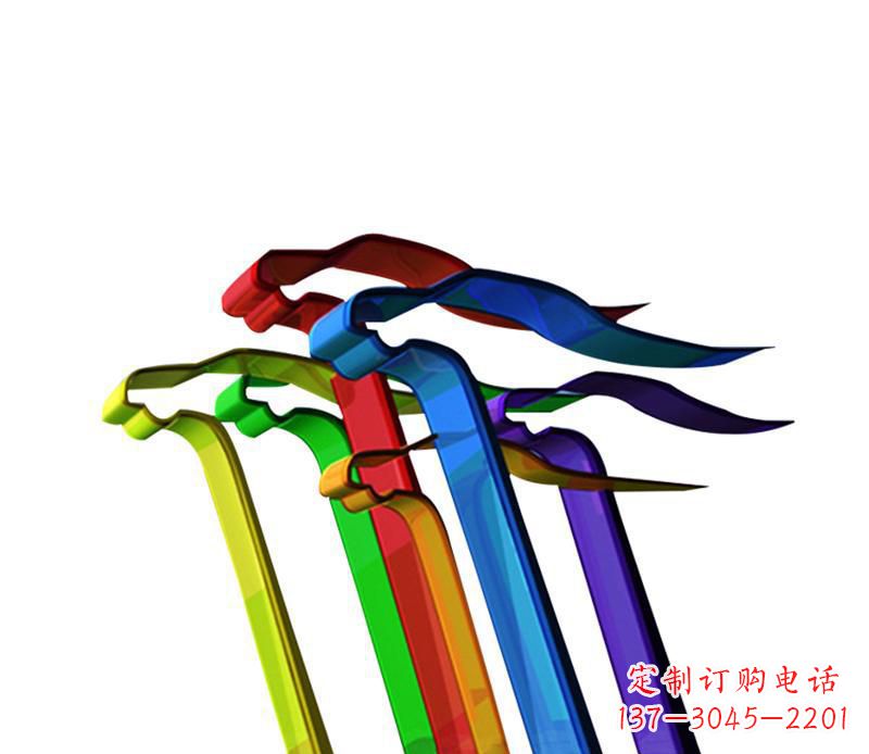欣賞性強的不銹鋼飛翔飄帶景觀雕塑