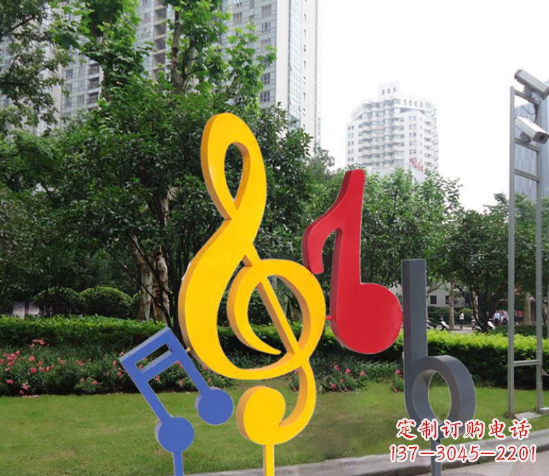 不銹鋼音符雕塑-引領您的心情旋律