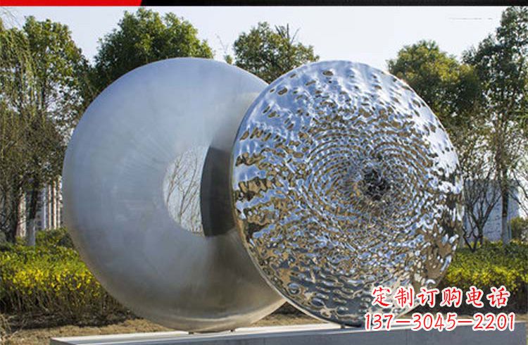 公園不銹鋼圓形景觀雕塑