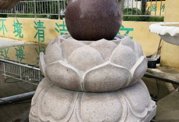 金色彩繪風水球雕塑