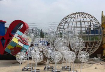 中領雕塑 | 藝術級不銹鋼蒲公英雕塑