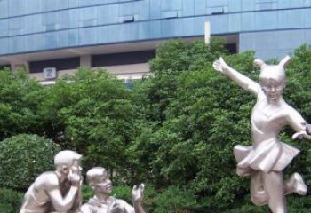 優(yōu)質(zhì)不銹鋼學生人物雕塑